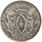 4 Mark Dansk - Christian V (Type II; palm leaves)