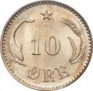 10 Øre - Christian IX