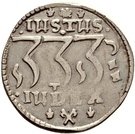2 Mark Dansk - Christian IV (Hebræermønt)