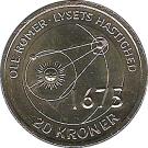 20 Kroner - Margrethe II - Ole Rømer & The Speed of Light