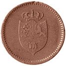 12 Skilling - Frederik VI (Token Coinage)