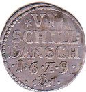 6 Skilling Dansk - Christian IV (Schilling Dansch)
