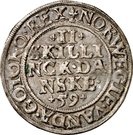 2 Skilling Dansk - Frederik II (Copenhagen mint; type 1)