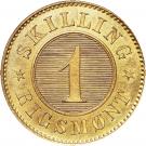1 Skilling Rigsmont - Christian IX