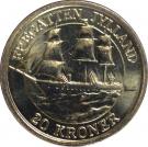 20 Kroner - Margrethe II (4th portrait; Fregatten Jylland)