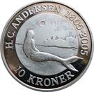 10 Kroner - Margrethe II (Little Mermaid - Silver Issue)
