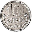 10 Øre - Christian X