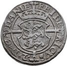 1 Skilling Dansk - Frederik II (Copenhagen mint; Type 1)