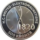 500 Kroner - Margrethe II (H.C. Ørsted - Electromagnetism)