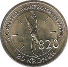 20 Kroner - Margrethe II - H. C. Ørsted & Electromagnetism