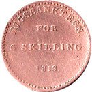 6 Skilling - Frederik VI (Token Coinage)
