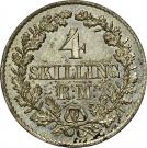 4 Skilling Rigsmont - Christian IX