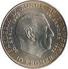 10 Kroner - Margrethe II (Throne Accession)