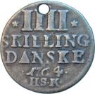 4 Skilling Dansk - Frederik V