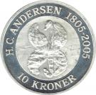 10 Kroner - Margrethe II (Ugly Duckling - Silver Issue)