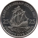 25 Cents - Elizabeth II (4th portrait; magnetic)
