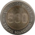 500 Sucres (70th Anniversary - Central Bank)