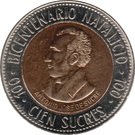 100 Sucres (Antonio José de Sucre)