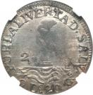 2 Reales (Provisional coinage)