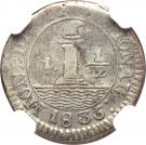 ½ Real (Provisional coinage)
