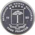 7000 Francos CFA (Dinosaurs - Plateosaurus)