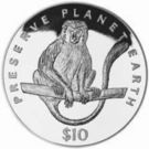 10 Dollars (White Calobus Monkey)