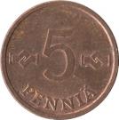 5 Penniä