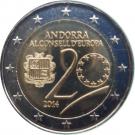 2 Euro (20 Years in the Council of Europe)