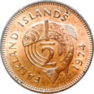 ½ Penny - Elizabeth II (2nd portrait)