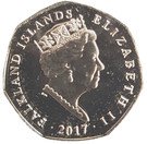 50 Pence - Elizabeth II (King Penguin-coloured)