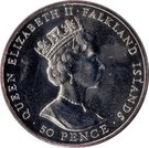 50 Pence - Elizabeth II (Winston Churchill)