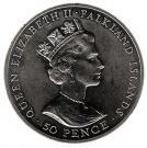 50 Pence - Elizabeth II (Peales Dolphin)