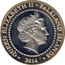 2 Pounds - Elizabeth II (Battle of the Falkland Islands)