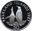 50 Pence - Elizabeth II (WWF; Silver Proof Issue)