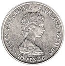 50 Pence - Elizabeth II (British Rule)