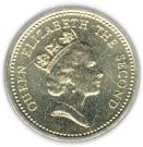 1 Pound - Elizabeth II (3rd portrait)