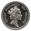 1 Pound - Elizabeth II (3rd portrait; Silver Proof Issue)