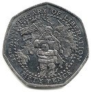 50 Pence - Elizabeth II (Liberation)