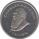 1 Crown - Elizabeth II (Charles Darwin)