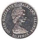 50 Pence - Elizabeth II (Queen Mother)