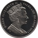 1 Crown - Elizabeth II (35th Anniversary of Liberation, Lest we forget)