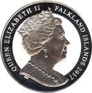 1 Crown - Elizabeth II (Britannia with legend)