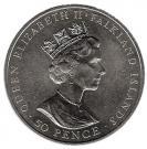 50 Pence - Elizabeth II (Black-browed Albatros)