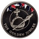 50 Pence - Elizabeth II (Orb and Sceptre - Colored)