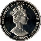 50 Pence - Elizabeth II (Throne)
