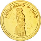 5 Dollars - Elizabeth II (Easter Island)