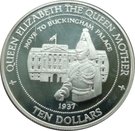 10 Dollars - Elizabeth II (Move to Buckingham Palace 1937)