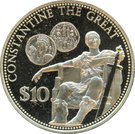 10 Dollars - Elizabeth II (Constantine the Great)