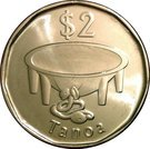 2 Dollars (small type)