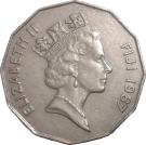 50 Cents - Elizabeth II (3rd portrait)